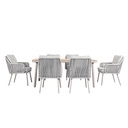 Juego comedor terraza 6 sillas Milano