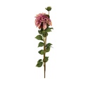 Flor artificial rosada 80cm